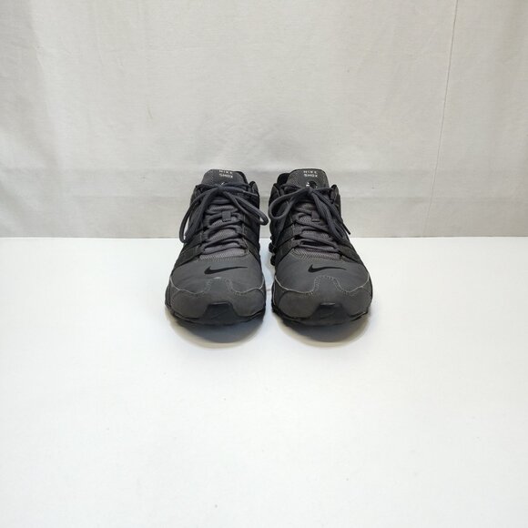 Nike Shox NZ Dark Gray 378341-059 NuBuck Upper Athletic Shoes Mens 12 Cushioned - Picture 4 of 11